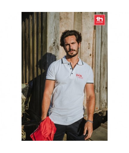 THC ROME WH. Polo "slim fit" da uomo