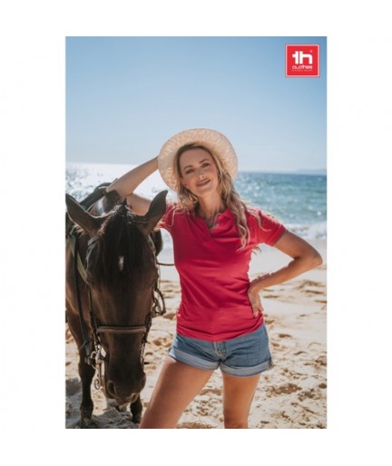 THC ROME WOMEN. Polo "slim fit" da donna