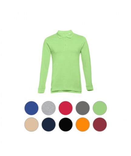 THC BERN 3XL. Polo a manica lunga da uomo