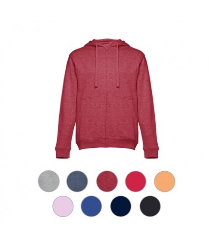 THC AMSTERDAM. Felpa da uomo, con zip e cappuccio