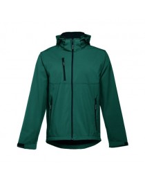 THC ZAGREB. Giacca softshell da uomo, con cappuccio rimovibile