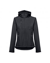 THC ZAGREB WOMEN. Giacca softshell da donna, con cappuccio rimovibile