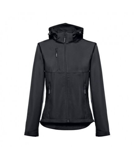 THC ZAGREB WOMEN. Giacca softshell da donna, con cappuccio rimovibile