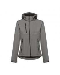 THC ZAGREB WOMEN. Giacca softshell da donna, con cappuccio rimovibile