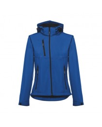 THC ZAGREB WOMEN. Giacca softshell da donna, con cappuccio rimovibile