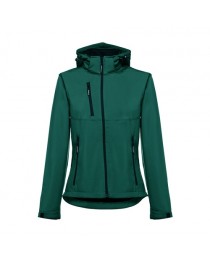 THC ZAGREB WOMEN. Giacca softshell da donna, con cappuccio rimovibile