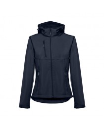 THC ZAGREB WOMEN. Giacca softshell da donna, con cappuccio rimovibile