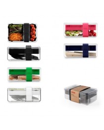 BISTRO LUNCH BOX. Portapranzo in plastica e silicone