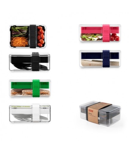BISTRO LUNCH BOX. Portapranzo in plastica e silicone