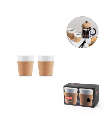 BISTRO 170. Set di 2 tazze in porcellana 170 ml