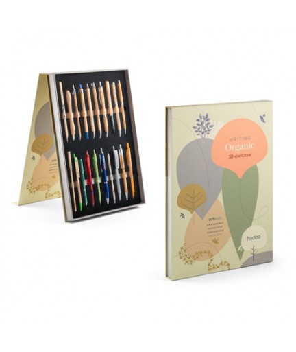 ORGANIC WRITING SHOWCASE. Campionario con 20 penne ECOlogic