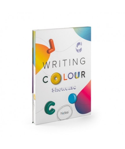 COLOUR WRITING SHOWCASE. Campionario con 20 penne colorate