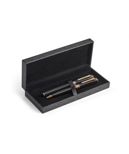 VERSAILLES. Set con penna roller e penna a sfera in metallo
