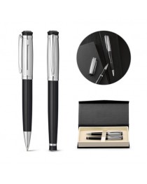 ORLANDO. Set con penna roller e penna a sfera in metallo