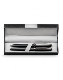 IMPERIO. Set con penna roller e penna a sfera in metallo