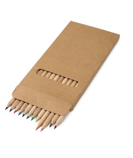 CROCO. Scatola con 12 matite colorate