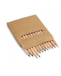 COLOURED. Scatola con 12 matite colorate