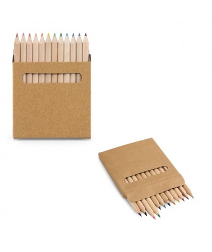 COLOURED. Scatola con 12 matite colorate
