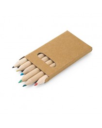 BIRD. Scatola con 6 matite colorate