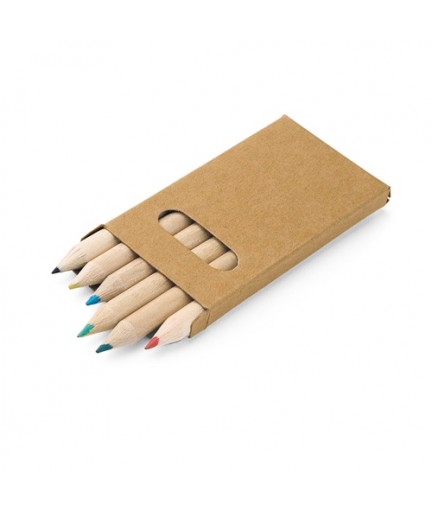 BIRD. Scatola con 6 matite colorate