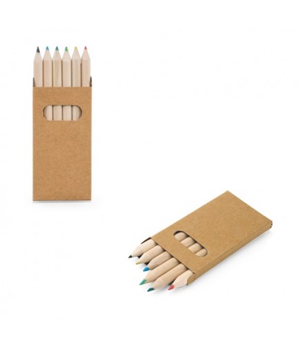 BIRD. Scatola con 6 matite colorate