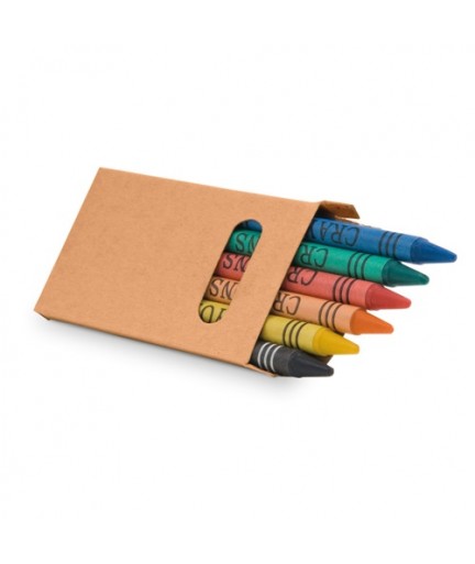 EAGLE. Scatola con 6 pastelli a cera