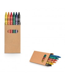 EAGLE. Scatola con 6 pastelli a cera