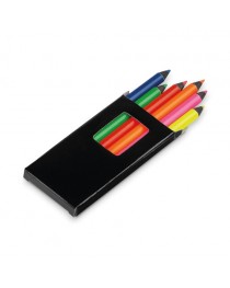 MEMLING. Scatola con 6 matite colorate - Nero