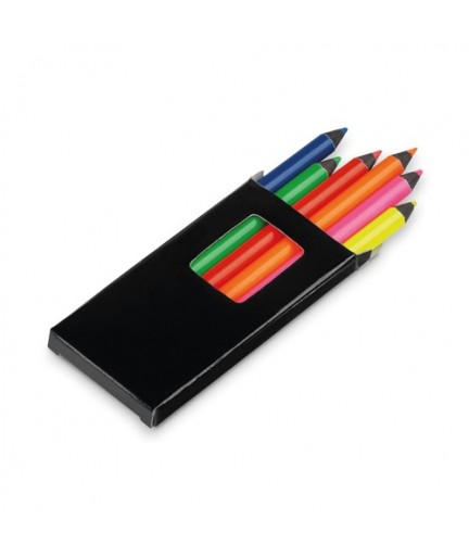 MEMLING. Scatola con 6 matite colorate