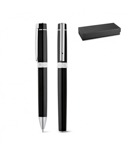 DOURO. Set con penna roller e penna a sfera in metallo