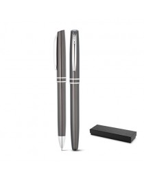 HALEY. Set con penna roller e penna a sfera in alluminio