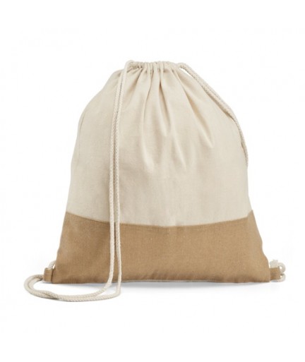 SABLON. Zaino a sacca in cotone 100%