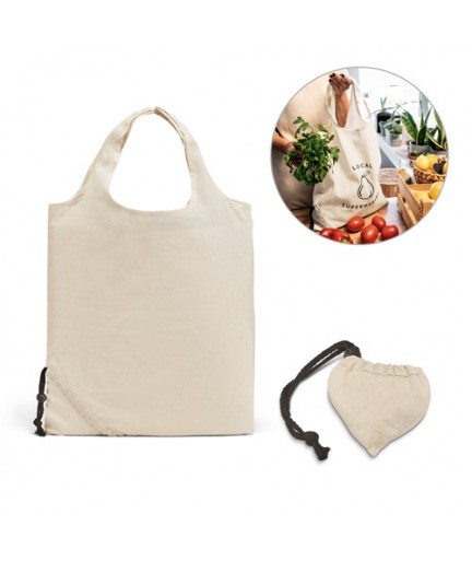 ORLEANS. Borsa pieghevole in cotone 100%