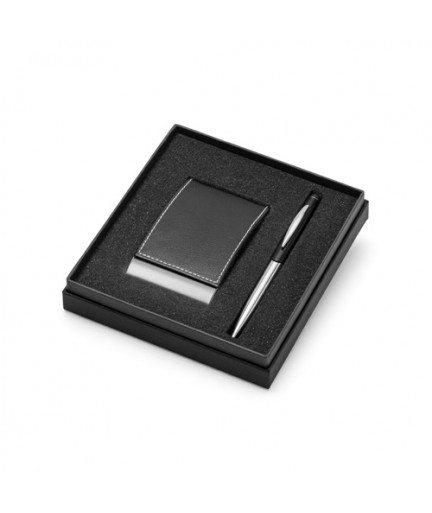 MURPHY. Set di penna a sfera e porta biglietti da visita