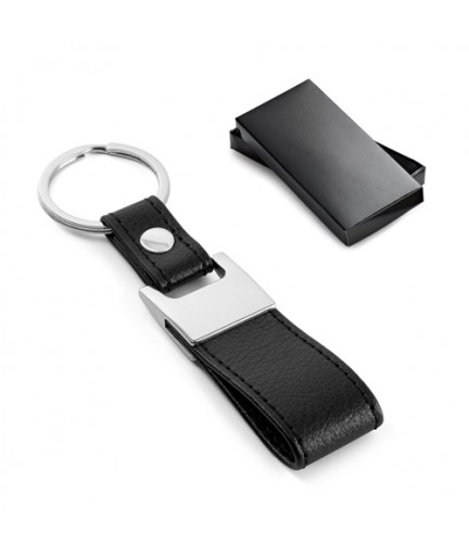 BLACKWALL. Portachiavi in metallo e similpelle