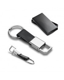 BOURCHIER. Portachiavi in metallo e similpelle BOURCHIER. Portachiavi in metallo e similpelle