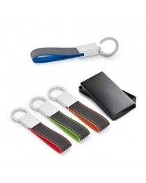 LESKOV. Portachiavi in metallo e similpelle