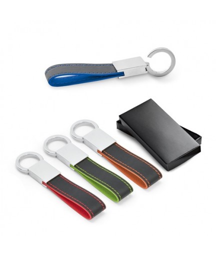 LESKOV. Portachiavi in metallo e similpelle