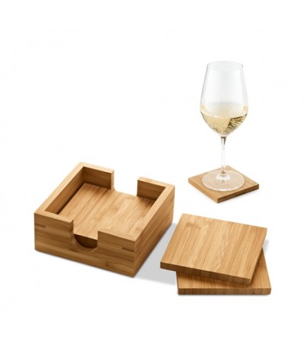 GAUTHIER. Sottobicchiere in bambù