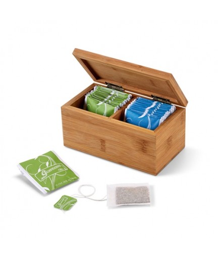 BURDOCK. Scatola da té in bambù