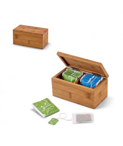 BURDOCK. Scatola da té in bambù