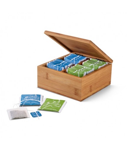 ARNICA. Scatola da té in bambù