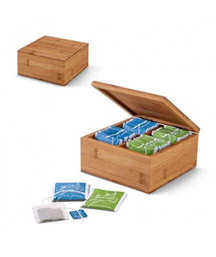 ARNICA. Scatola da té in bambù