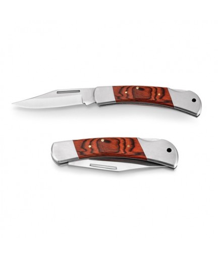 FALCON II. Coltello tascabile in acciaio inox e legno