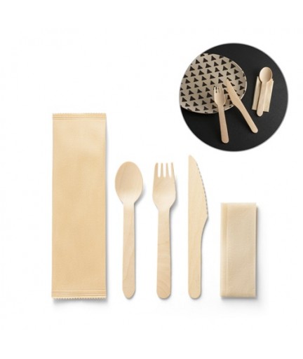 SUYA. Set di posate in legno