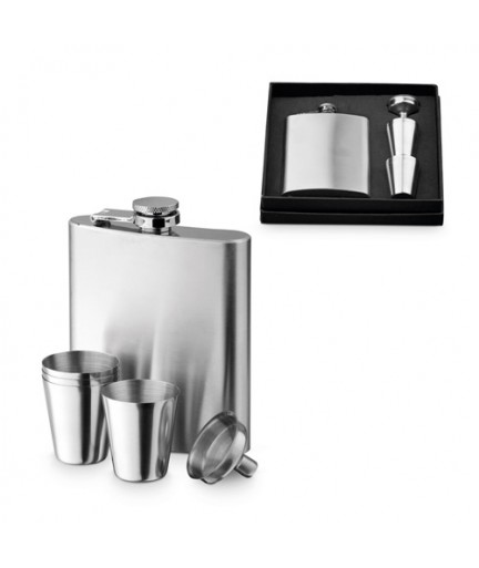 NOVAK. Insieme di bottiglia e bicchieri