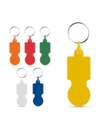 SULLIVAN. Portachiavi con moneta per il carrello del supermercato