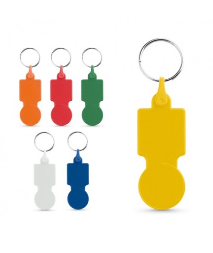 SULLIVAN. Portachiavi con moneta per il carrello del supermercato