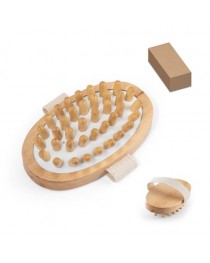 DOWNEY. Spazzola in legno per massaggi