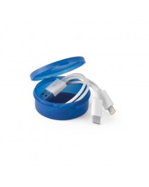 EMMY. Cavo USB con connettore 3 in 1 - Blu reale